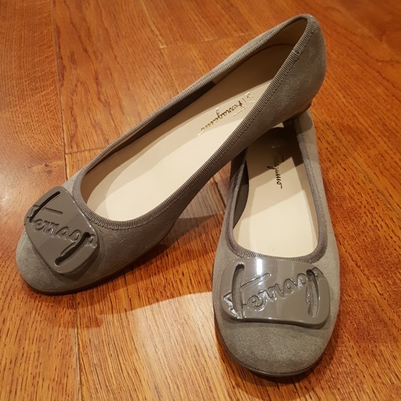 Salvatore Ferragamo Shoes - NWOB My Ferragamo dark taupe flats